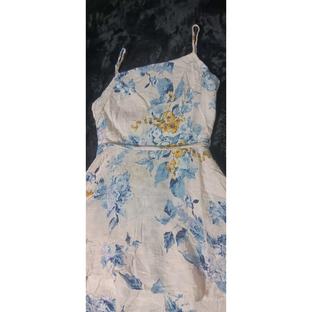 Altard State Sleeveless Swiss Dot Cami Mini Sundress M Floral Tiered Coquette - Picture 5 of 12